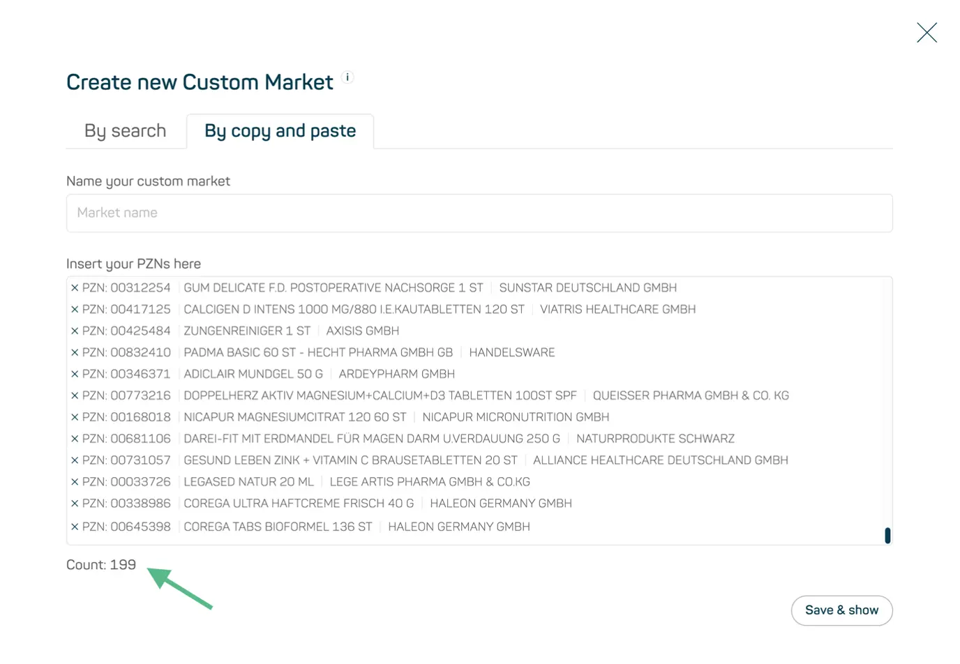 datamediq-insights-hub-changelog-custom-markets-copy-and-paste-2