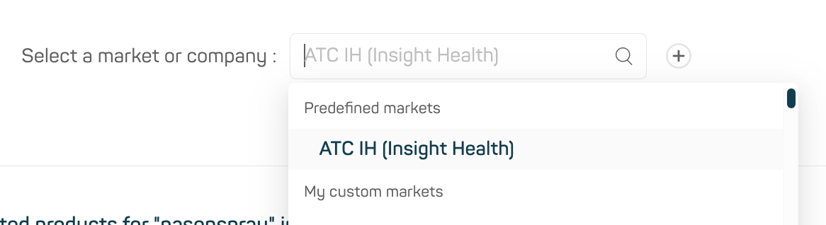 custom market widget